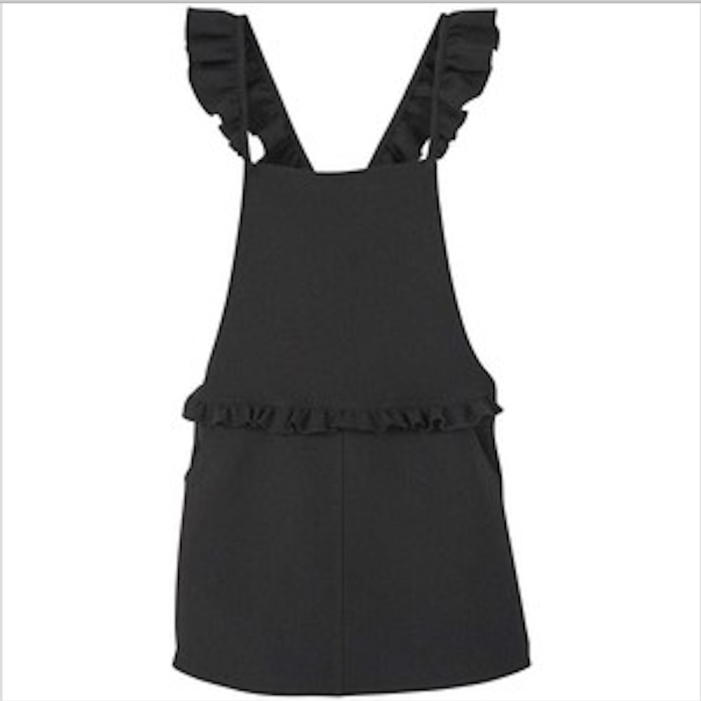NWOT Mango Pinafore Dress With Frill Back Detail - Picture 2 of 5